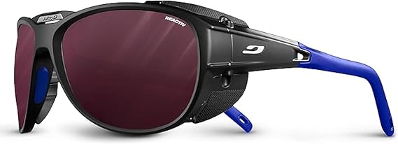 Julbo Explorer 2.0 Glacier Glasses for Men & Women w/Removable Side Shields for Hiking, Snow/Glare - 100% UV Protection