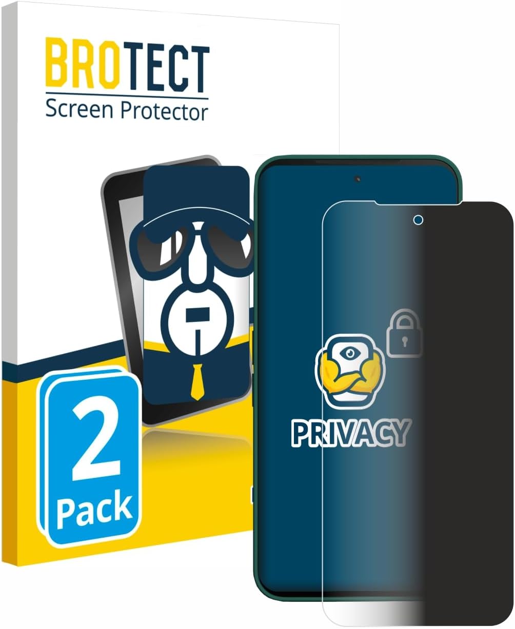 brotect 2 Pack Privacy Screen Protector compatible with Fairphone 6 [Anti-Spy, Protection-Film, Blue Light Filter]