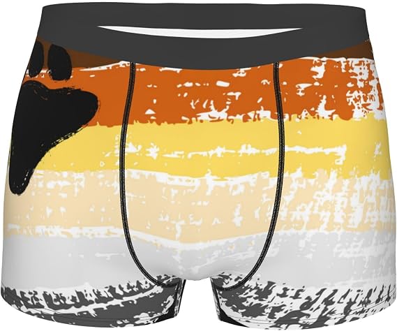 Bear Brotherhood Pride Flag Mens Boxer Shorts Classic Trunks Breathable Boxer Briefs For Everyday Wear Leisure Business