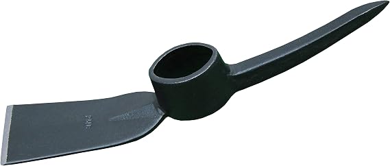 Heavy Duty Forged Mattock Pick, Mighty Pickaxe Head, Mattock Pick Hoe 2.5LB