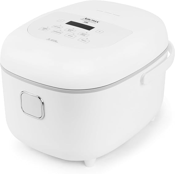 Aroma Housewares Professional 8-Cups (Cooked) / 2Qt. 360 Induction Rice Cooker & Multicooker (ARC-7604), White