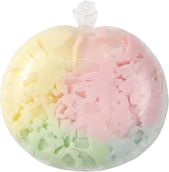 Crunchy Handmade Soft Bead-Filled Squeeze Ball, Slow Rebound Squishy Fidget Toy, Tactile Sensory Stress Relief Accessory for Hand Exercise, Anxiety Calming & Emotional Regulation