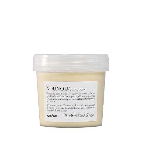 Davines NOUNOU/Conditioner, Nourishing & Repairing Formula for Damaged, Processed or Brittle Hair - Restores Body & Shine with Lupin - Untangles & Softens Chemically Treated Hair