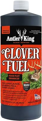 Antler King Clover Fuel Food Plot Enhancer | Liquid Fertilizer for Legumes Clovers, Soybeans & Alfalfa Helps Deer Food Plots Grow Faster, Thicker & Last Longer
