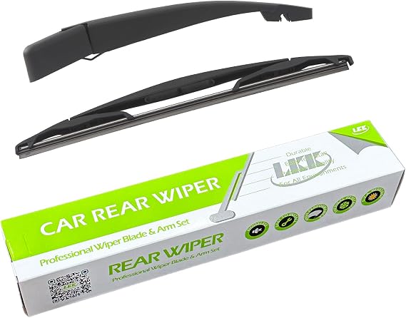 LKK Rear Windshield Wiper Arm Blade Assembly Kit Compatible with Ford Escape 2008-2012, Mazda Tribute 2008-2011, Mercury Mariner 08-11 Rear Wiper Set