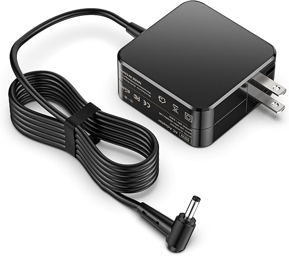 65W 45W Laptop Charger Compatible with Lenovo IdeaPad 1 3 5 Flex 4 5 6 14 15 1470 1480 IdeaPad S340 S145 330 320 310 110 110S 510 520 530S 710S S540 S730 V14 V15 V17 Round Tip 20V AC Adapter