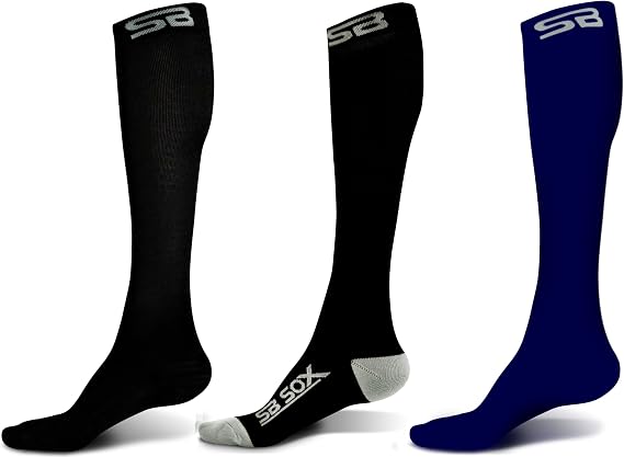 SB SOX - 3 Pairs Size Large Compression Socks