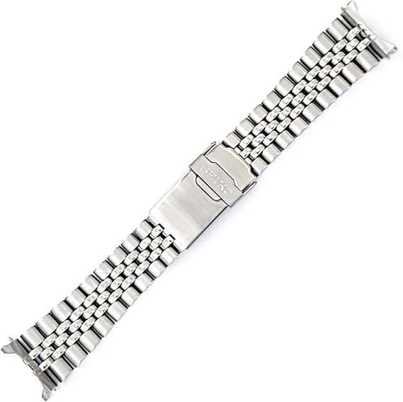 Seiko 22mm Jubilee Watch Band - Stainless Steel- for Models Diver SKX007, SKX009, SKX171, SKX173, SKX175, SKX175 Cal.7S26