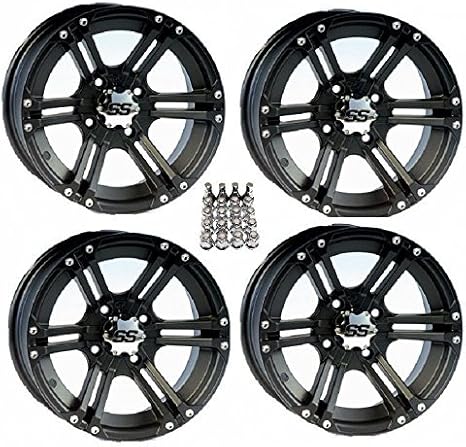ITP SS212 ATV Wheels/Rims Black 14" Foreman Rancher SRA
