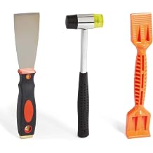 Vonhaus Window Glazing Tool Kit (3PCs) Putty Tool, Rubber Mallet Hammer & Paddle for Glazing/Deglazing/Beading - UPVC Windows/Doors