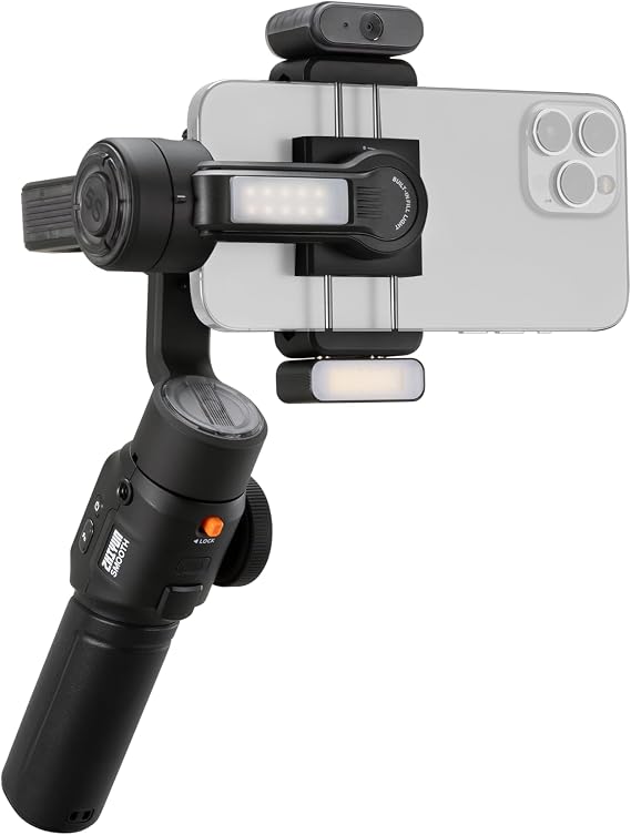 ZHIYUN Smooth-5S AI Pro 3 Eksenli Gimbal Stabilizatör - Akıllı Yüz Takibi ve 12 Saat Süreli Çalışma Süresi ile Profesyonel Video Çekimi