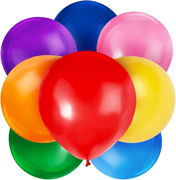 LovesTown 12PCS Assorted Rainbow Large Balloons, 36 Inch Latex Colors Giant Balloons 36 Inch for Birthday Wedding Bridal Shower Carnival Mexican Party Decorations | Giant Big Balloons for Birthday Wedding Bridal Shower Carnival Mexican Party Decorations