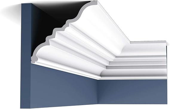Orac Decor C327 | Purotouch High Density Polyurethane Crown Moulding | Primed White | Face 8-3/8in x 78in Long