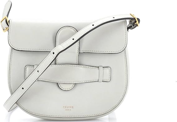 Pre-Loved Symmetrical Shoulder Bag Leather Mini, Neutral