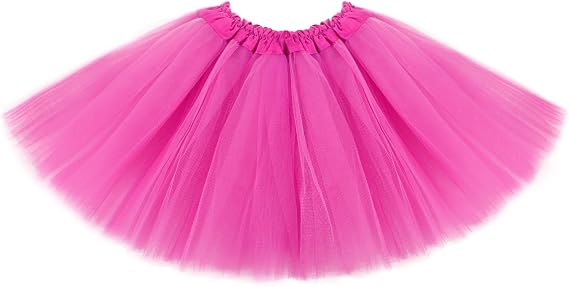 Tutus for Girls 3 Layered Tulle Tutu Skirts for 4-12 Year, Birthday Dance Halloween Cosplay Party Supplies