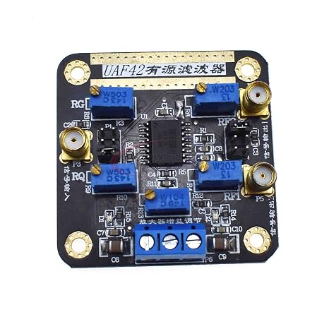 UAF42 Universal Active Filter Module High Pass Low Pass Band Pass Filtering Active Band Pass Filter Module Tunable Filter