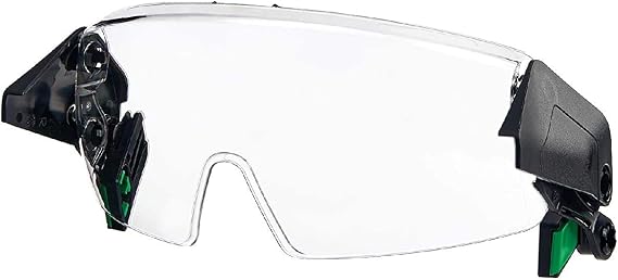 MSA 10194820 V-Gard H1 Half-Face Spectacle - Polycarbonate (PC), Clear Tint with Antifog/Antiscratch Coating, Contoured, Resists Impact & Splash Hazards, Durable & Replaceable Hard Hat Accessory