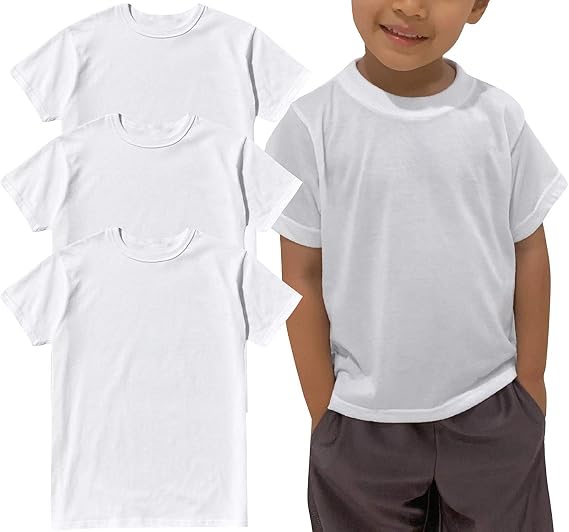 ToBeInStyle Boy's Pack of 3 or 6 Classic Cotton Undershirt T-Shirt