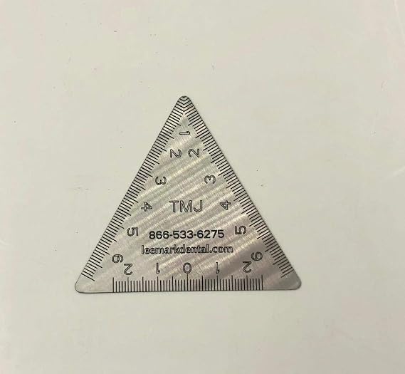 Stainless Steel Dental TMJ Triangular Ruler Instrument