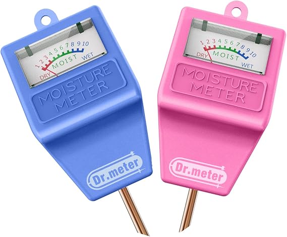 Dr.meter Soil Moisture Meter Blue + Pink