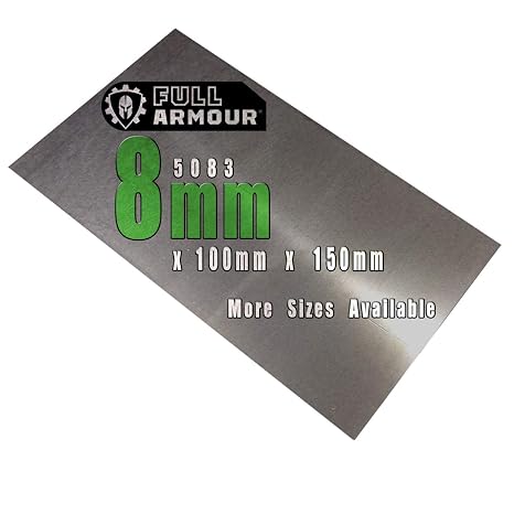 8mm Aluminium Plate Sheet - Grade 5083 (150mm x 100mm)