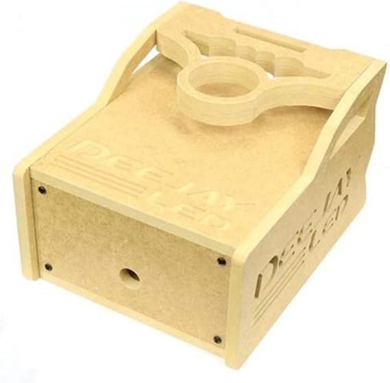 DEEJAY LED 1 DIN Space Plus 2 EQ Stylish Wooden Controller Case for Mobile Competitions - TBH1DIN2EQ
