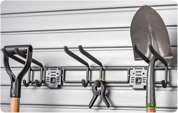 HandiWall 24" Tool Bar with 3 Double Utility Hooks