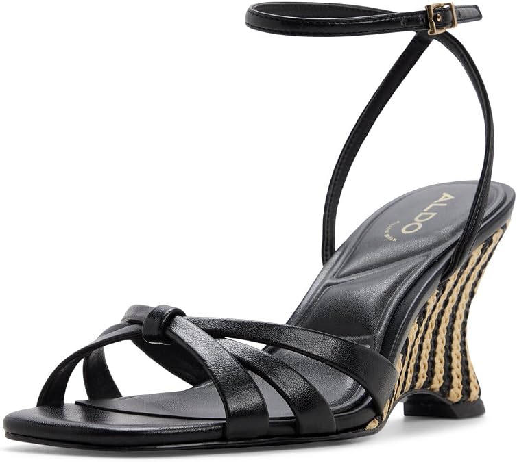ALDO womens Ermanna Ankle-strap Wedge Sandal
