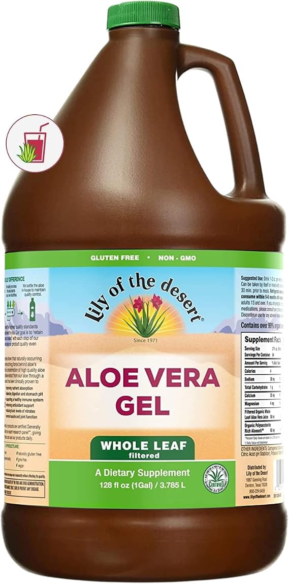 Lily of the Desert Aloe Vera Gel, Whole Leaf Filtered, 128 Fl Oz
