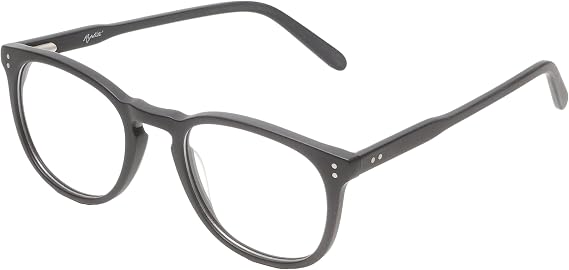 Reptile Larachelus Unisex Panthos Demo Lens Eyeglasses with Clear Lenses Matte Black | Acetate Frame Eyewear