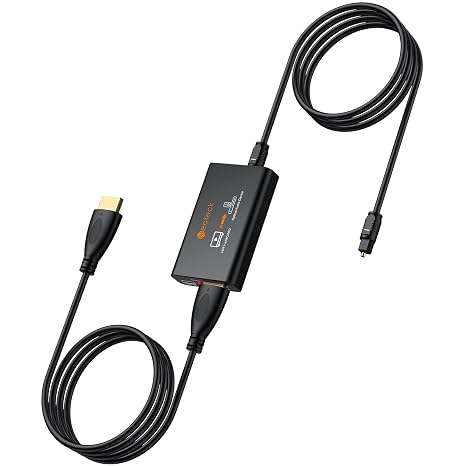 Neoteck eARC Audio Extractor, HDMI ARC to Optical Adapter 192kHz/24bit