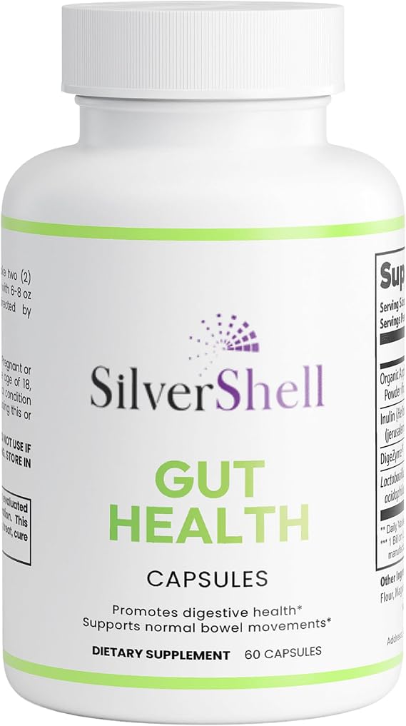 Digestive Enzyme Complex with Lactobacillus Acidophilus LA85 - Jerusalem Artichoke & Inulin for Gut Health - Beneficial Bacteria Probiotics - Apple Cider Vinegar Formula