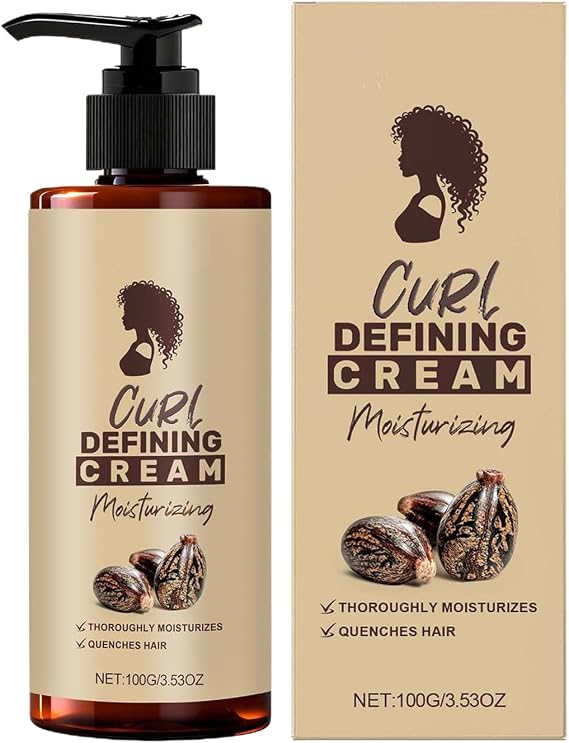 Curl Defining Cream - 100ml Curl Styling Cream for Women Dry Hair,Moisturizing Haircare Products for Hairstyling Humidity Protection Dry Daily Salon Women Men Girls