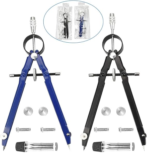 2 Pack Professional Compass Math Compass Geometry