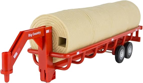 Big Country Toys Hay Trailer with Gooseneck Trailer Hitch, Fun Add-On for Farm Toys & Toy Trucks...
