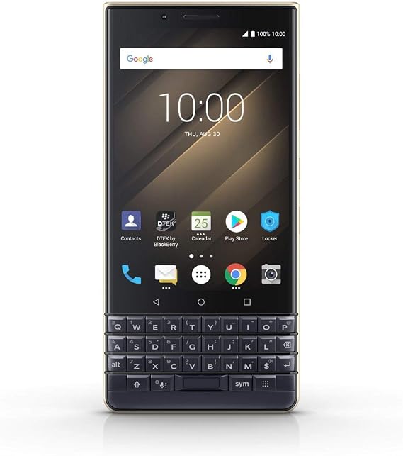 BlackBerry KEY2 LE 11.4 cm (4.5 inches) 4 GB 4G Blue Champagne 3000 mAh Smartphone (11.4 cm (4.5 inches) 1620 x 1080 pixels 4 GB 13 MP Android 8.1 Blue Champagne)
