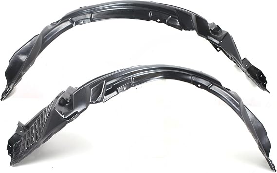 Evan Fischer Fender Liner Front, Driver and Passenger Side Compatible with 2008-2015 Mitsubishi Lancer Plastic Material, Set of 2, (2) Fender Liners - MI1249123, MI1248123