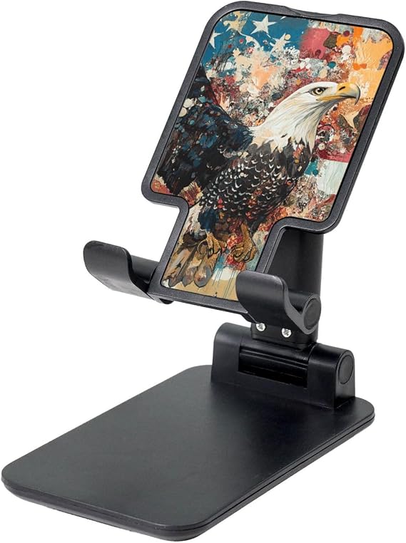 Goshawk Universal Cell Phone Holder - Adjustable Desk Phone Stand for Office Home & Travel Black