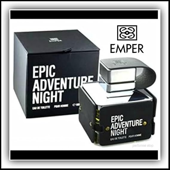Epic Adventure Night By Emper Edt Pour Homme 3.4 Oz New in Sealed Packed