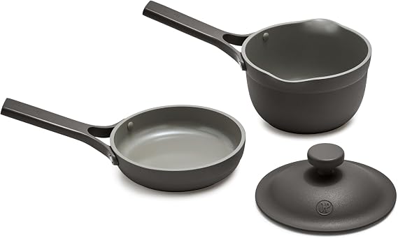 Our Place Tiny Cookware Duo, 3-Piece Compact Ceramic Nonstick Cookware Set