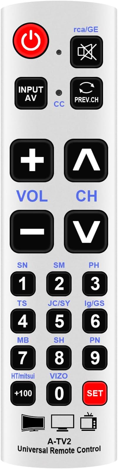 Universal TV Remote Control A-TV2