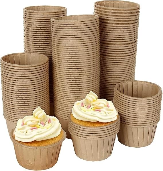 Orret Home Muffin Cupcake Kek Kalıbı Kapsülü – Kraft Renk, 20 Adet Tek Kullanımlık Brownie, Muffin, Cupcake Pişirme Kağıdı ve Kek Kapsülü