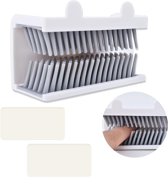 Shower Hair Catcher Wall, Reusable Hair Collector for Shower, Easy to Install Hair Catcher for Shower Wall, Bathroom Hair Catcher Hair Trap Prevent Hair Clogged Drains(White)