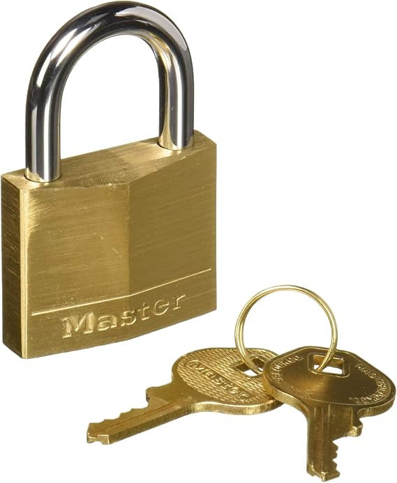 Master Lock 140D 6 Pack 1-9/16in. Wide Solid Brass Body Padlock