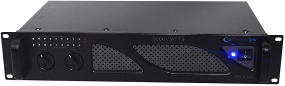 Technical Pro PX3000 Professional 2U 2-Channel 3000 Watt Power DJ Amplifier