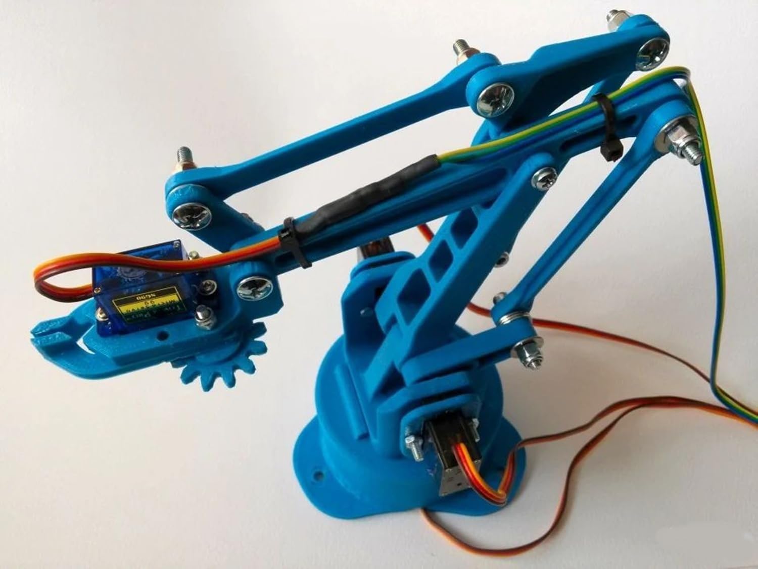 Arduino Plastic Robot Arm Parts Disassembled