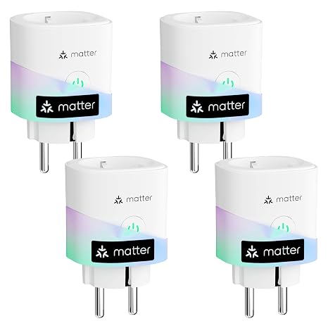 meross Matte WLAN Socket with Power Consumption Timer Switch 5 x 5 x 4.6