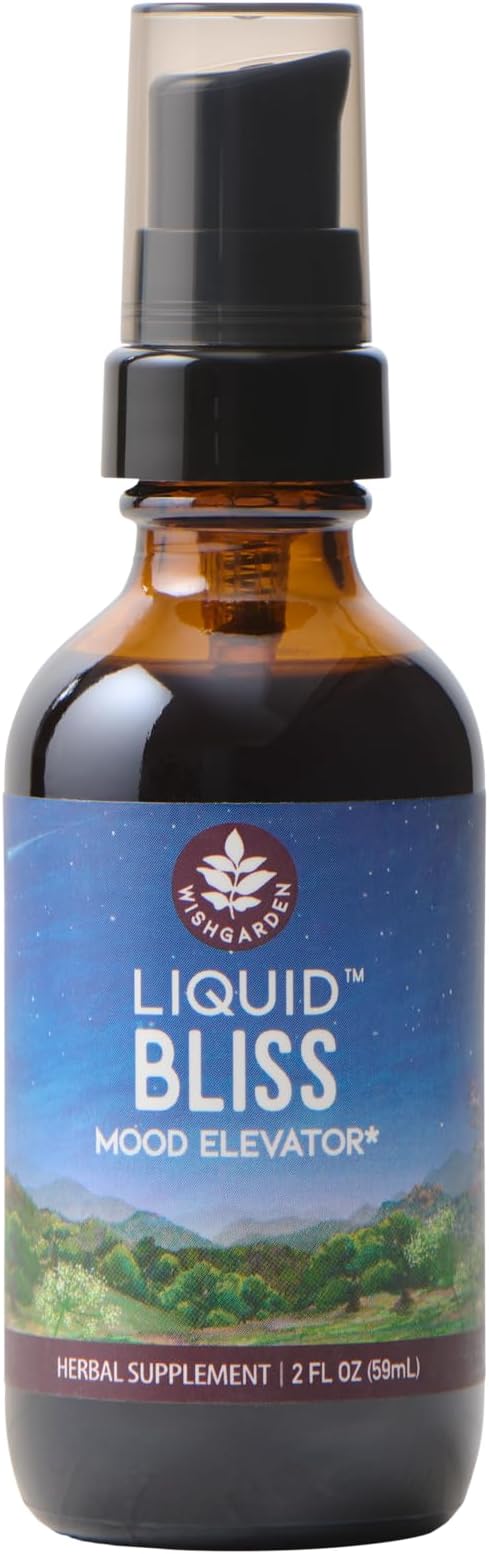 WishGarden Herbs Liquid Bliss, Passionflower Mood Tincture, 2 fl oz