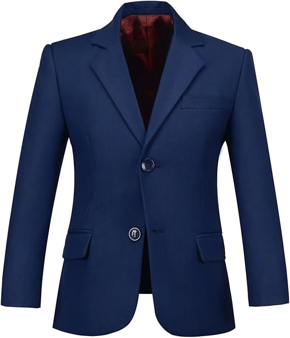 Boys' Blazer Formal Suit Jacket Slim Fit Boys School Blazer Coat for Kids