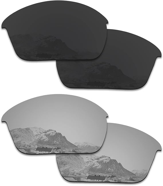 Mirror Polarized Replacement Lenses for Oakley Half Jacket Sunglasses - Rich Options